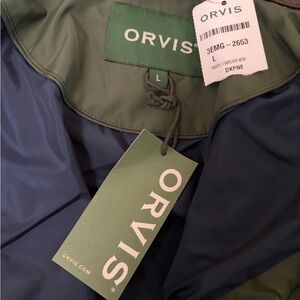 Orvis Olive and Navy Outdoor Jacket